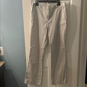 Coldwater Creek Women's Cream Striped Chinos